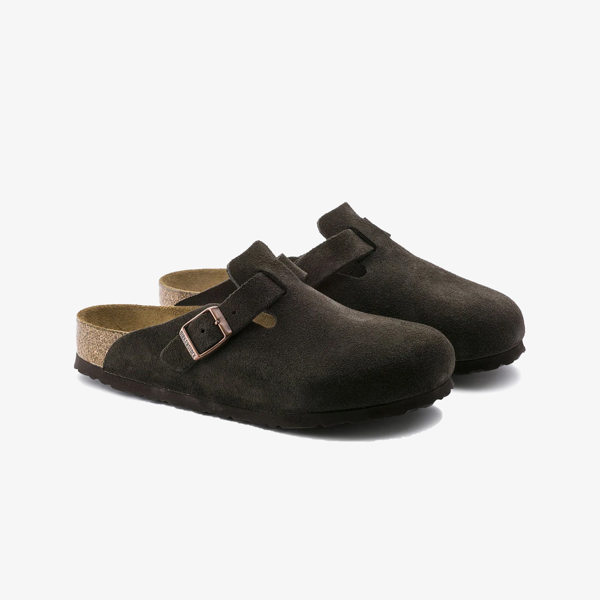 BOSTON SOFT FOOTBED SUEDE LEATHER 'BROWN'