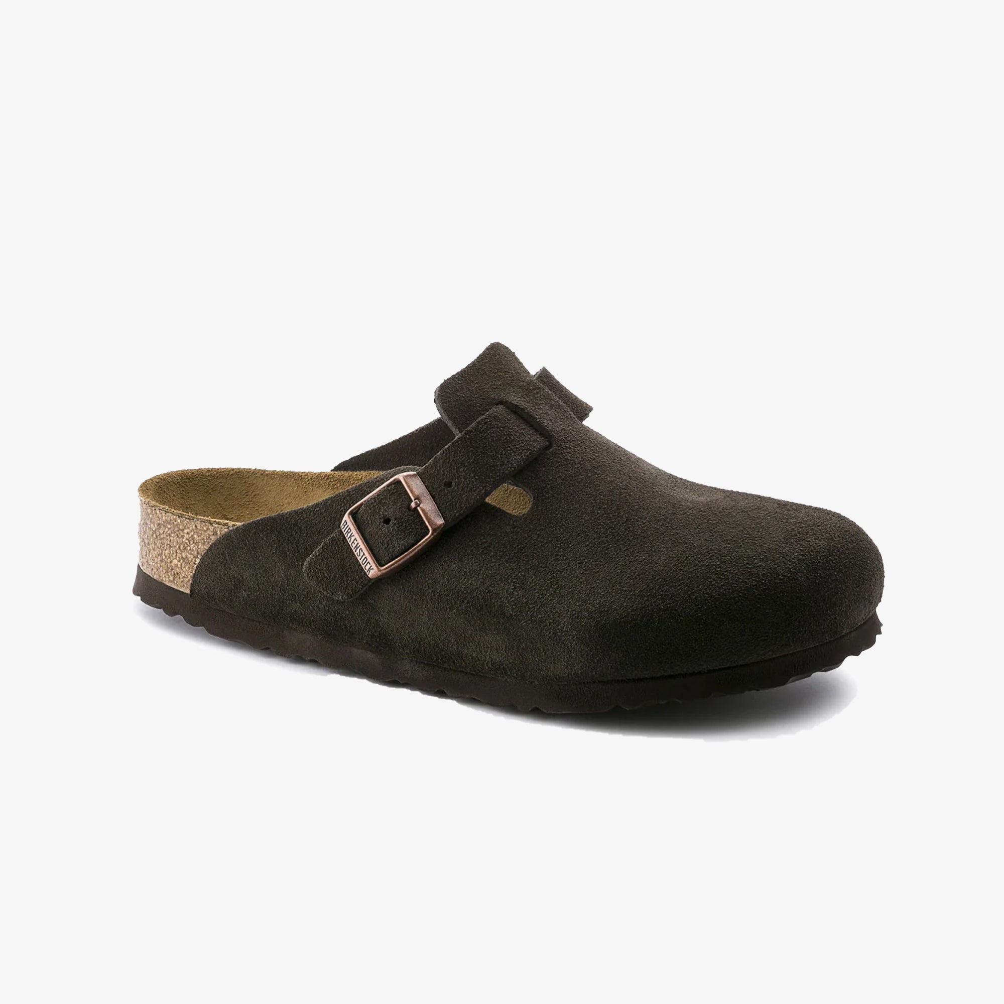 BOSTON SOFT FOOTBED SUEDE LEATHER 'BROWN'