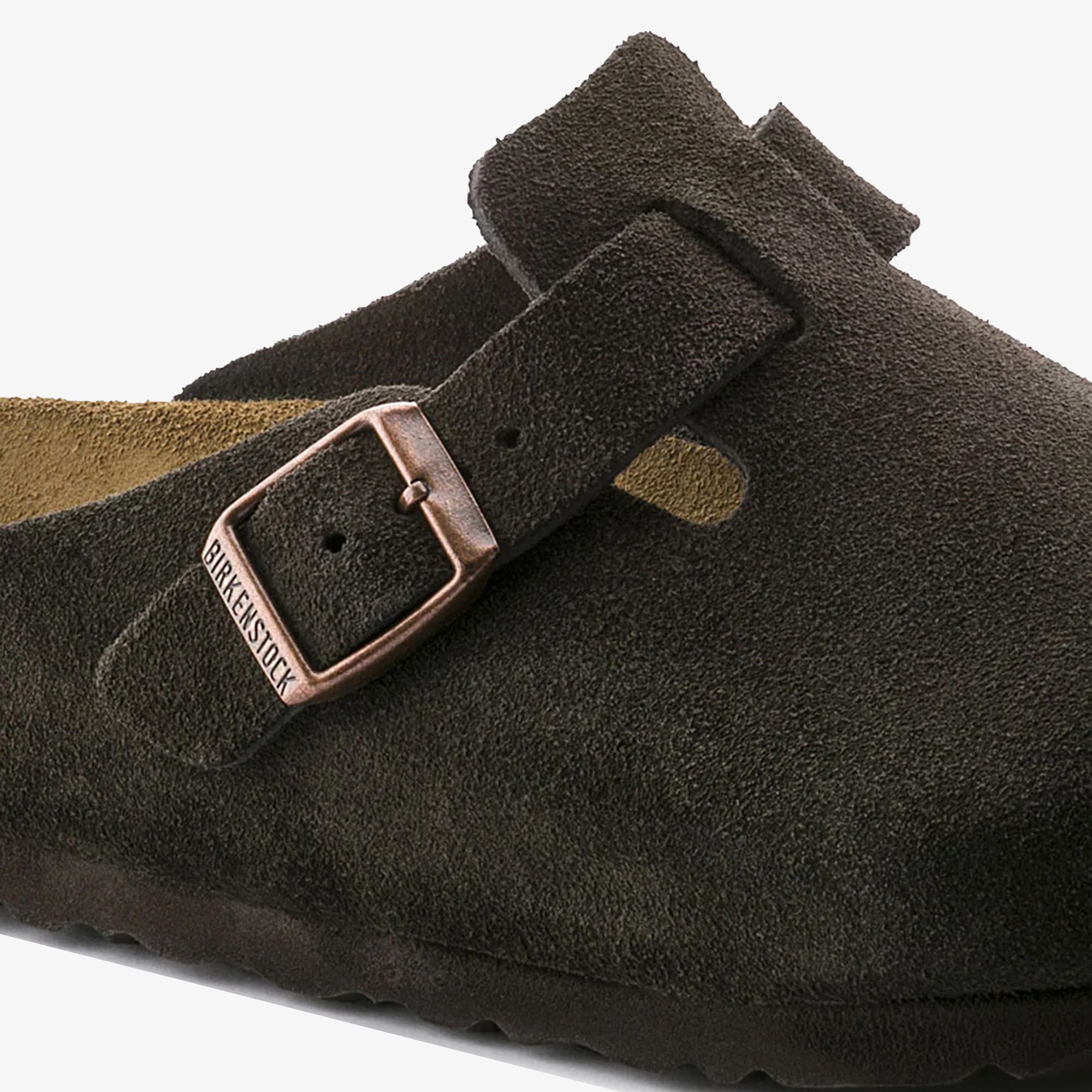 BOSTON SOFT FOOTBED SUEDE LEATHER 'BROWN'