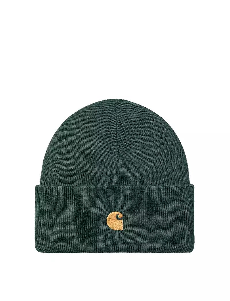 Carhartt WIP Chase Beanie Discovery Green / Gold