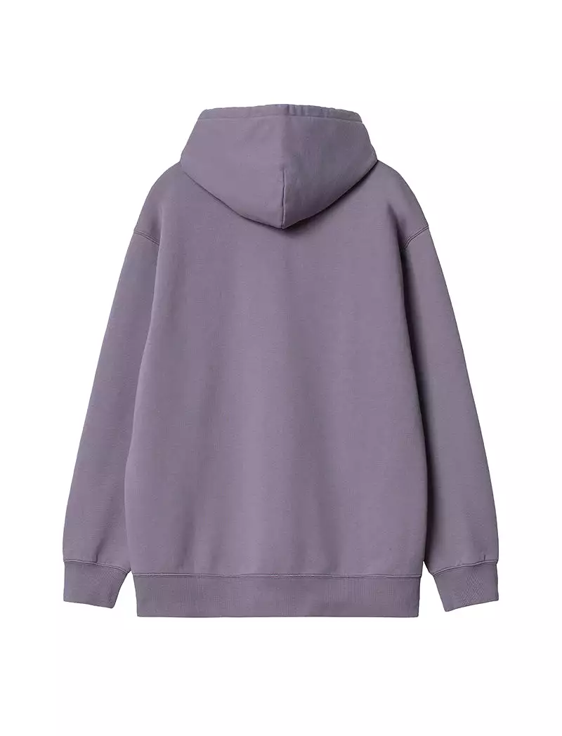 Carhartt WIP Hooded Sweatshirt Glassy Purple / Discovery Green