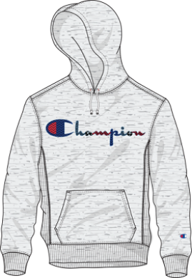 Champion Dot Stitch Script Reverse Weave PO Hood