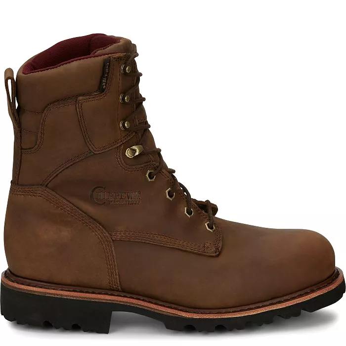 Chippewa Men's 8 Steel Toe 400G Ins WP Work Boot - Brown - 59330