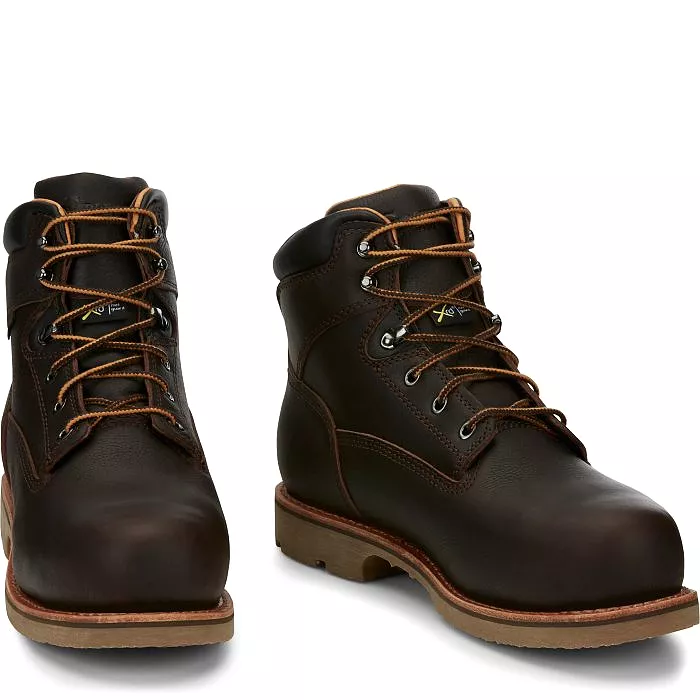 Chippewa Men's Bolville 6 Comp Toe WP Metguard Work Boot- Brown- 73201