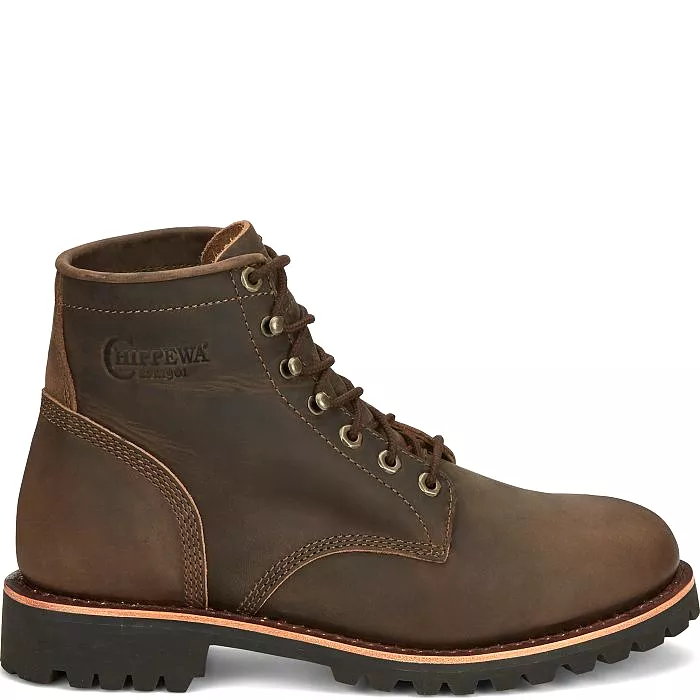 Chippewa Men's Classic 2.0 6 Plain Toe Work Boot - Brown - NC2080