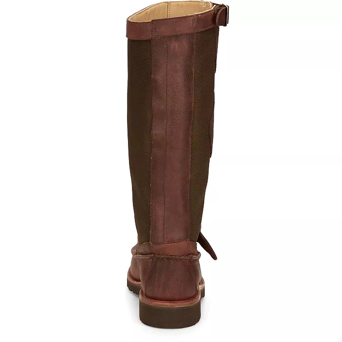 Chippewa Men's Cutter 17 Moc Toe Pull-On Snake Hunt Boot Brown- 23923