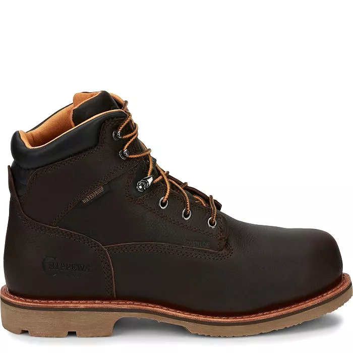 Chippewa Men's Serious+ 6 Comp Toe WP Metguard Lace-Up Work Boot - 72301