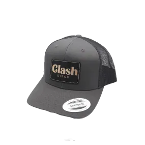 Clash Discs Clash Logo Leather Patch Trucker Hat