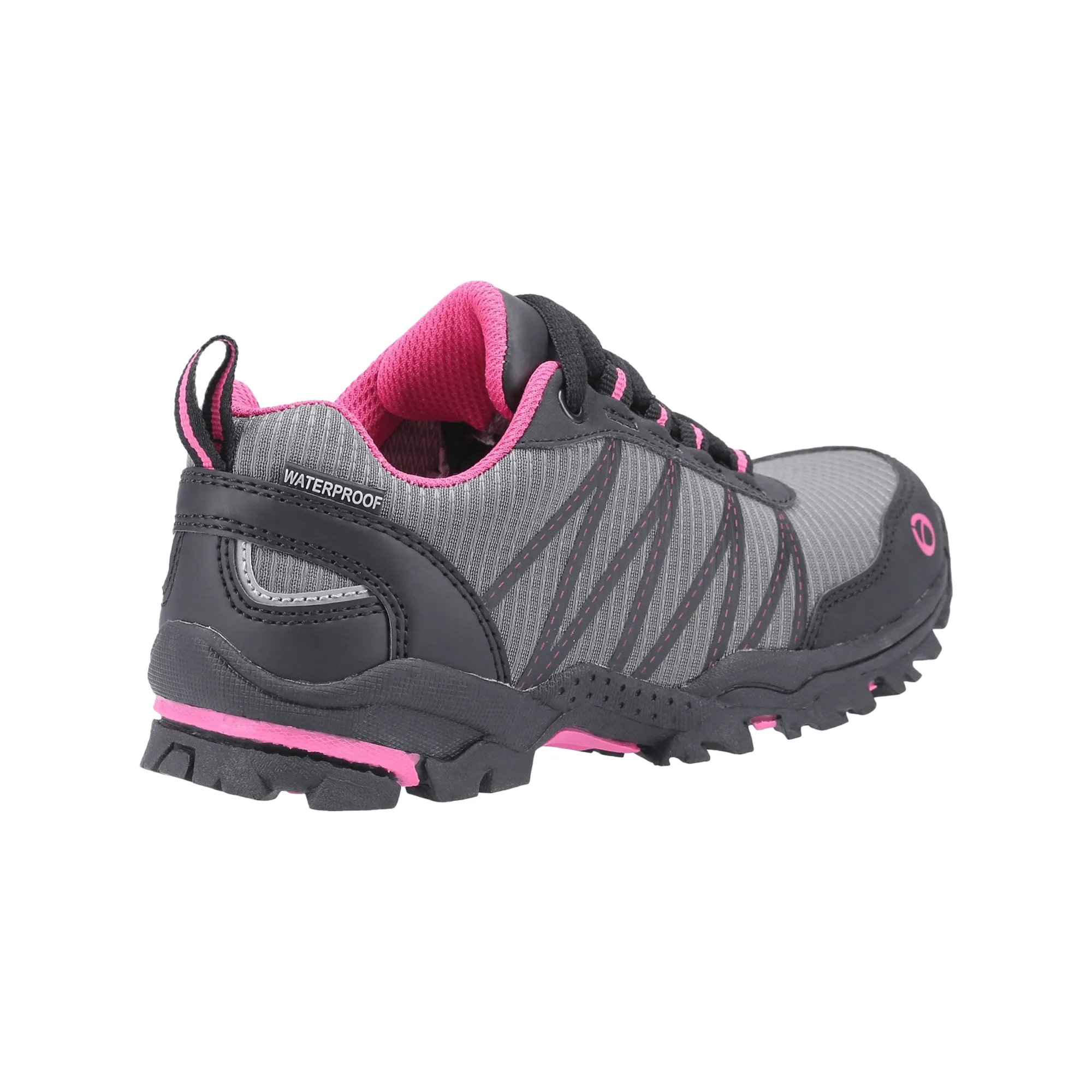 Cotswold Littledean Kids Hiking Waterproof Boots - Pink/Grey