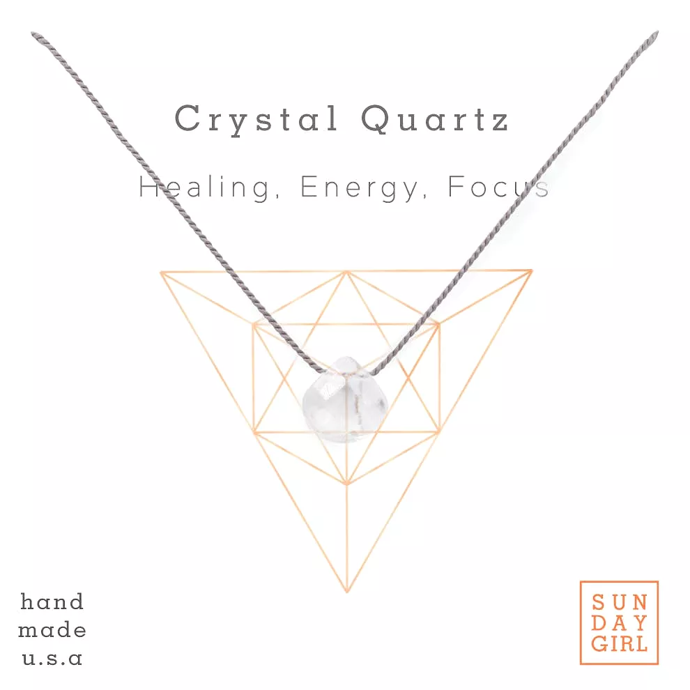 Crystals and Stones Necklace | Crystal Quartz