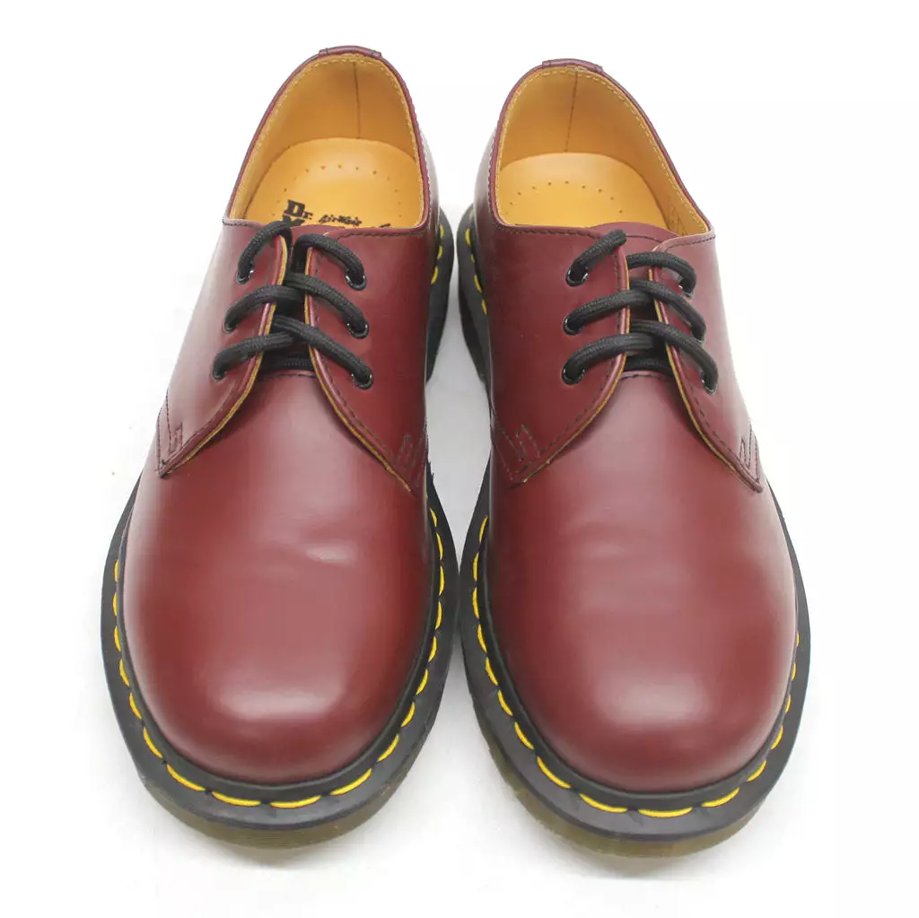 Dr Martens 1461 3-Eye Smooth Cherry Red Rouge Unisex Shoes - UK 5