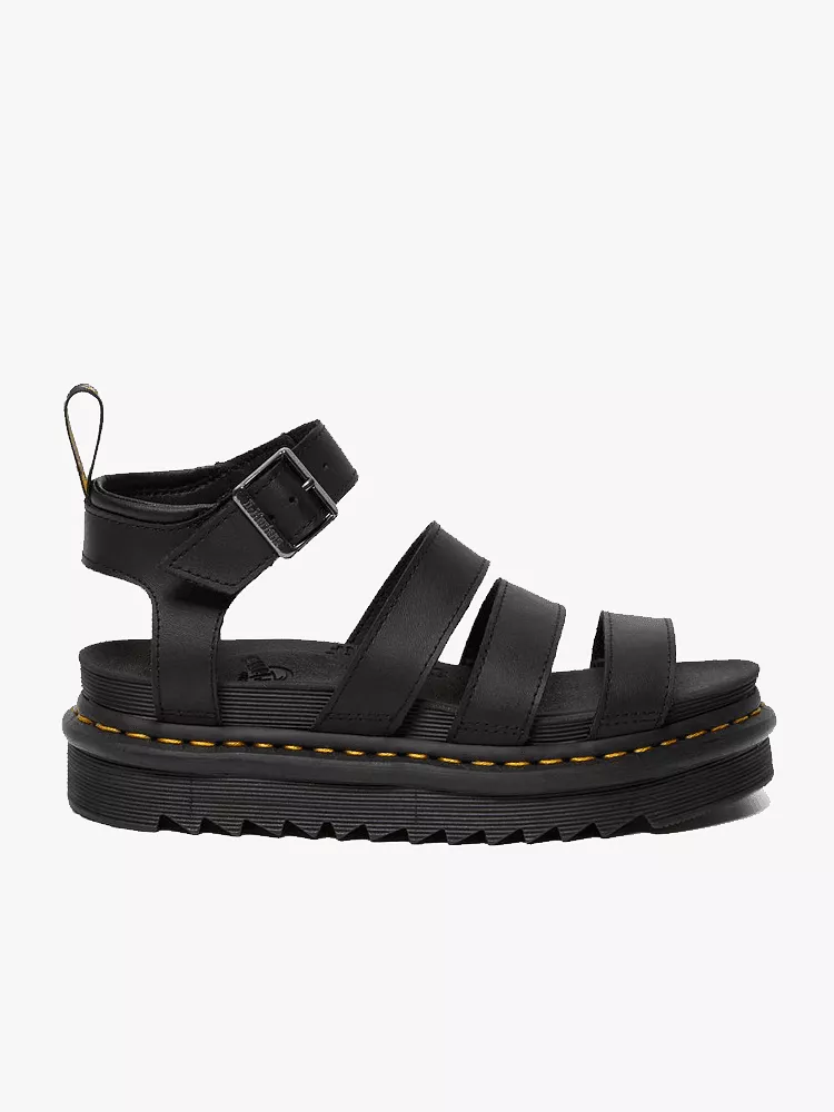 Dr Martens Blaire Hydro Sandals - Black Leather