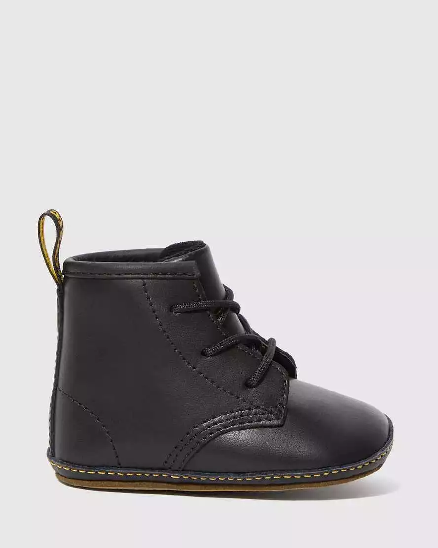 Dr Martens - Newborn 1460 Auburn Leather Booties Black