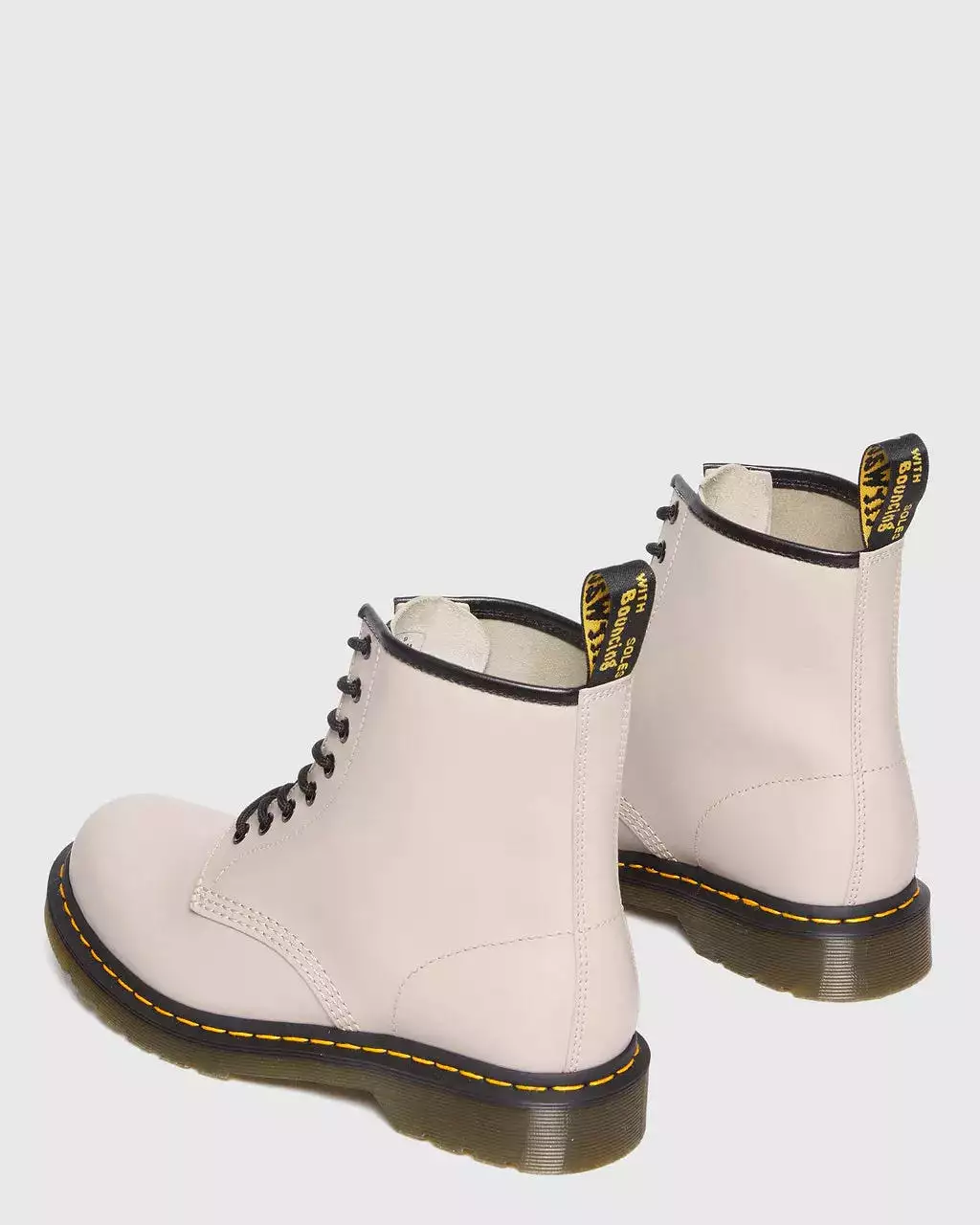 Dr Martens UNISEX 1460 SMOOTH LEATHER LACE UP BOOTS (VINTAGE TAUPE SMOOTH)