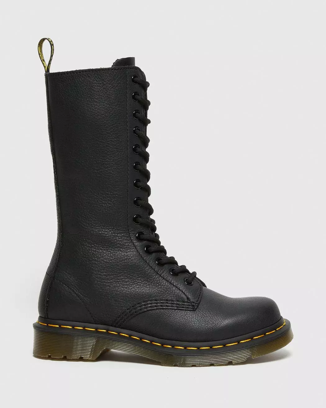 Dr Martens UNISEX VIRGINIA LEATHER MID CALF BOOTS (Black)