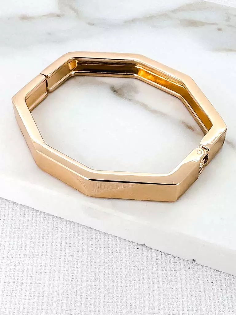 Envy Octagon Bangle - Gold