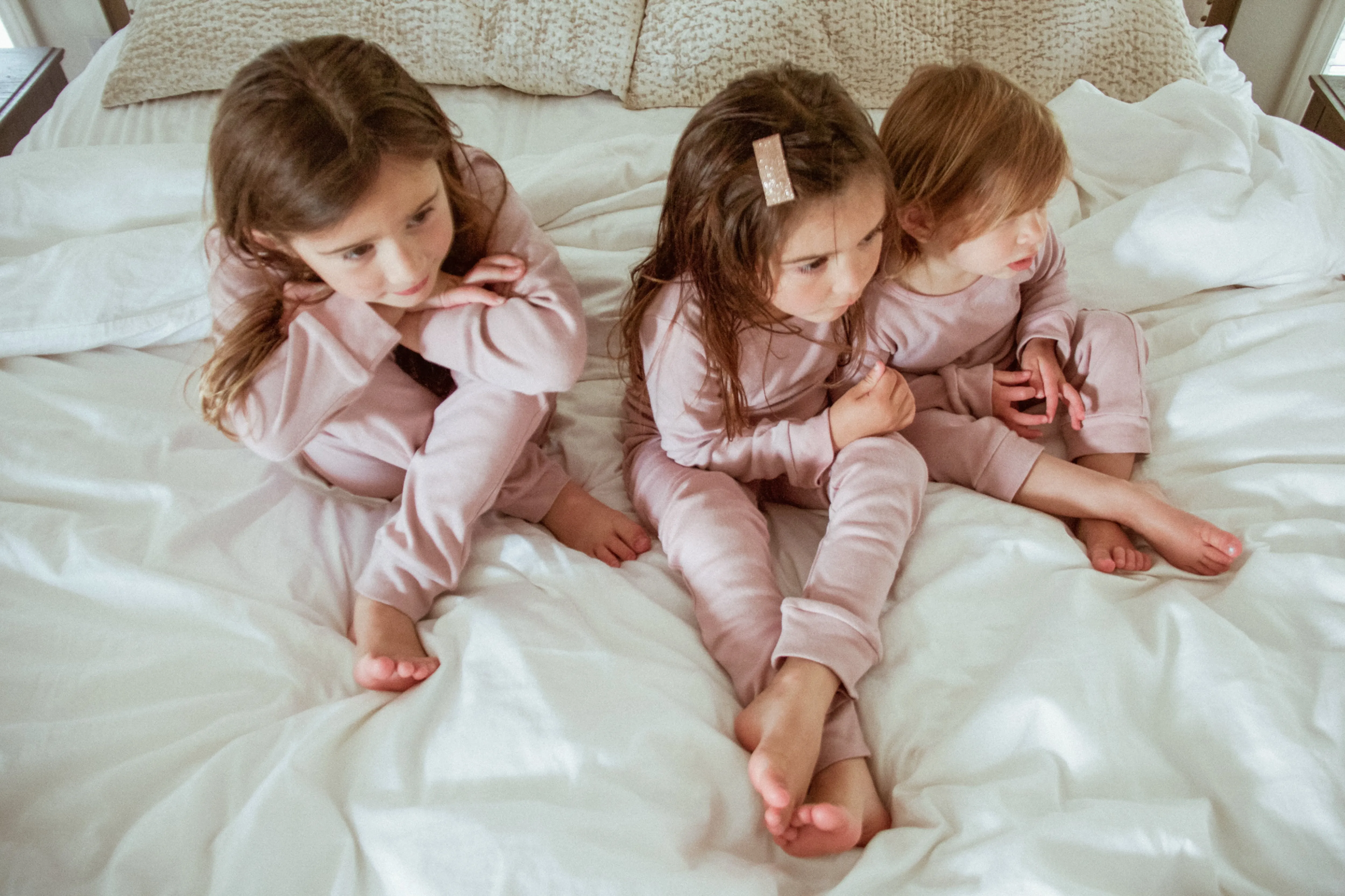 FINAL SALE - Organic Pajama Set -  MAUVE