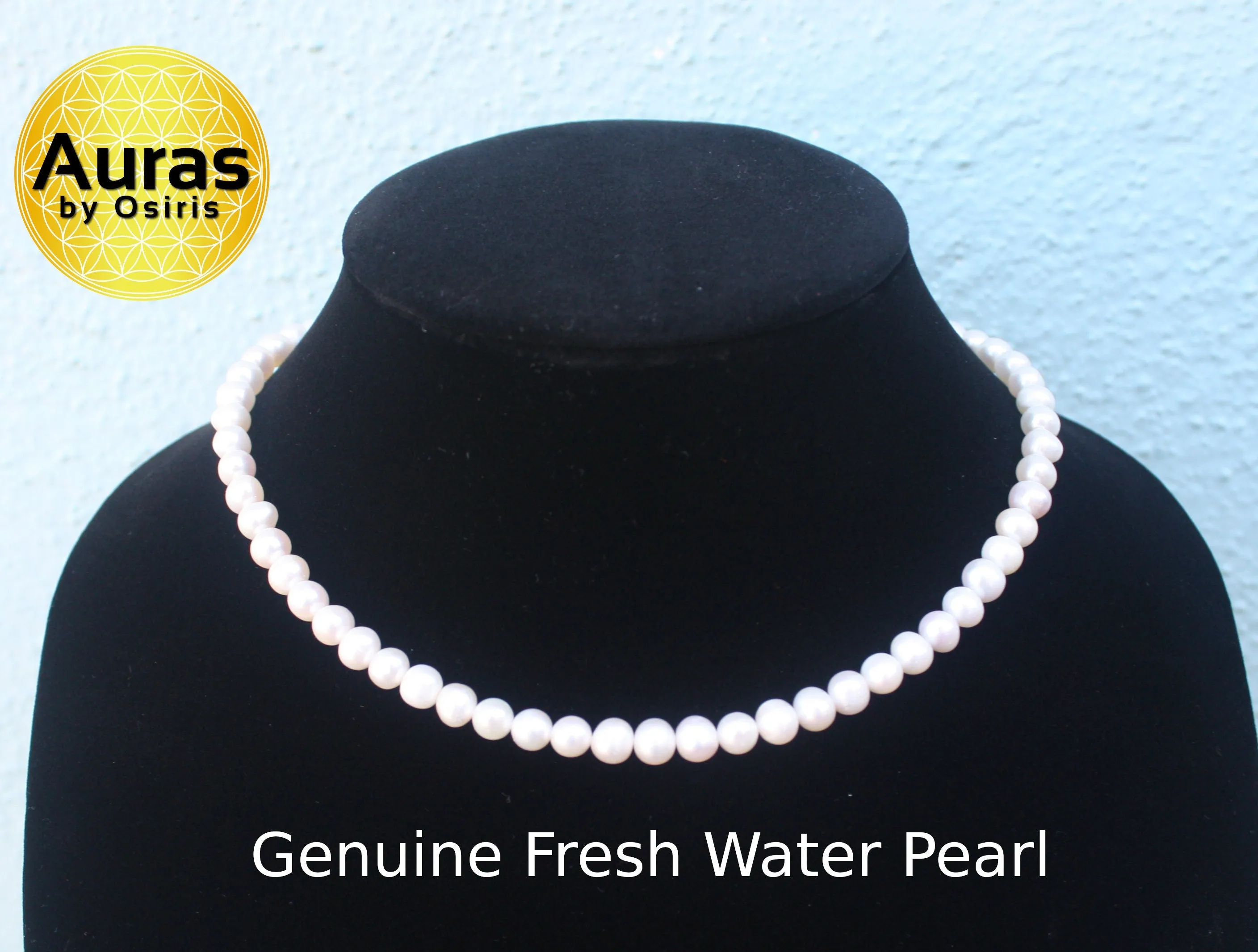 Freshwater Pearl Necklace for Men/Women, 8mm Natural Pearl Neckless, Easy Off Magnetic Clasp, Gift for Her, Gift for Him