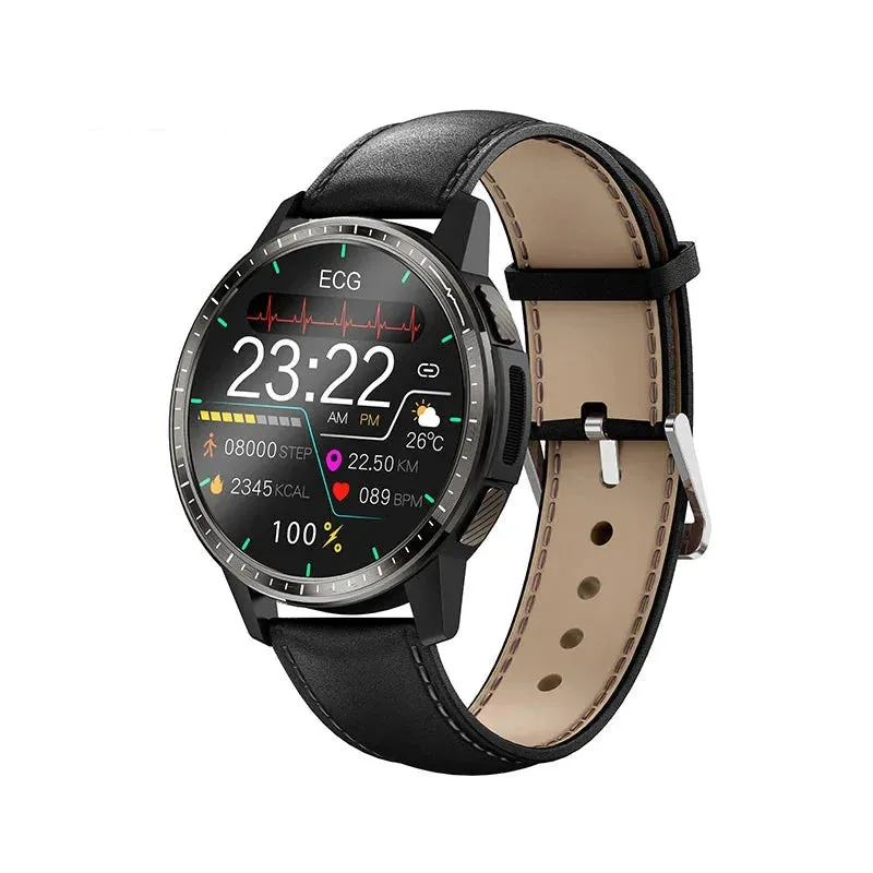 Heart Rate Blood Pressure Monitoring Waterproof Sports Smartwatch for Men