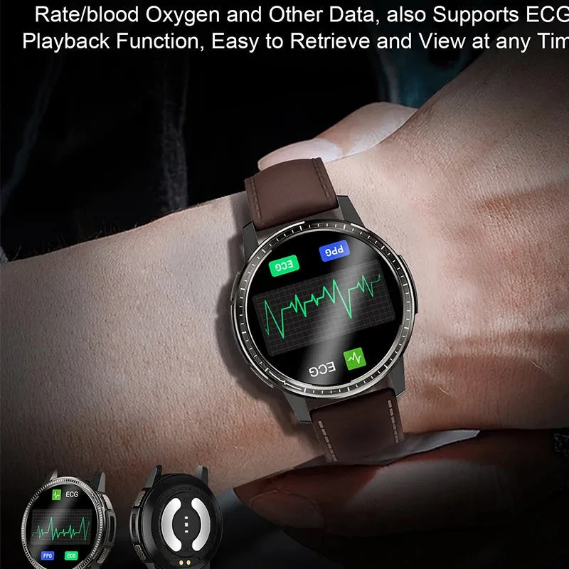 Heart Rate Blood Pressure Monitoring Waterproof Sports Smartwatch for Men