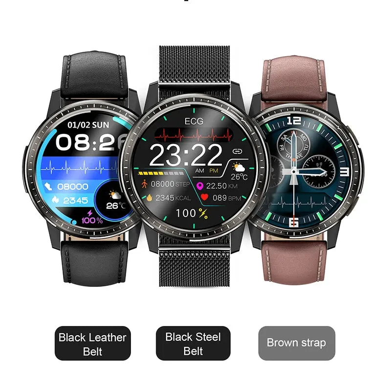 Heart Rate Blood Pressure Monitoring Waterproof Sports Smartwatch for Men