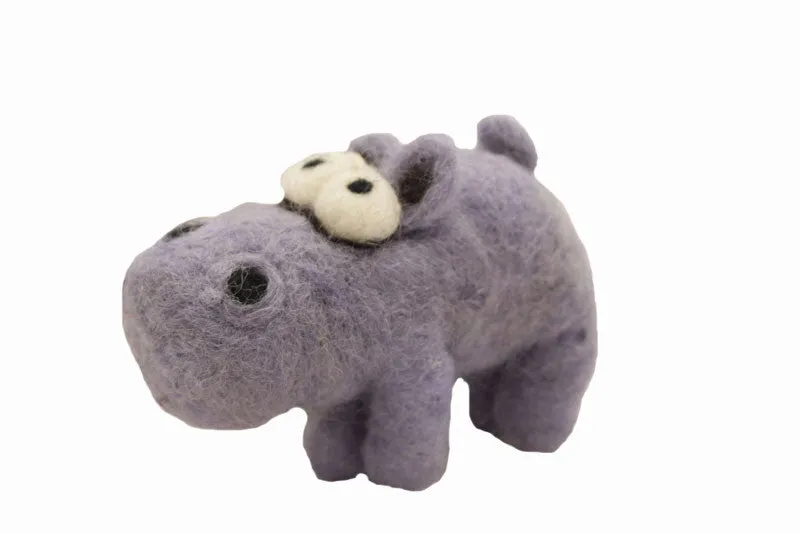 Hippo Woolie Ornament