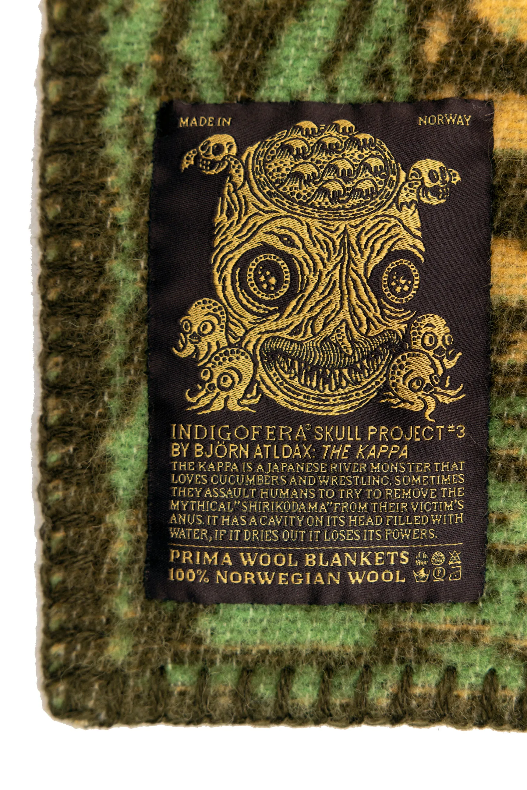 Indigofera x Bjrn Atldax 10 Skull Blankets - The Kappa No. 3