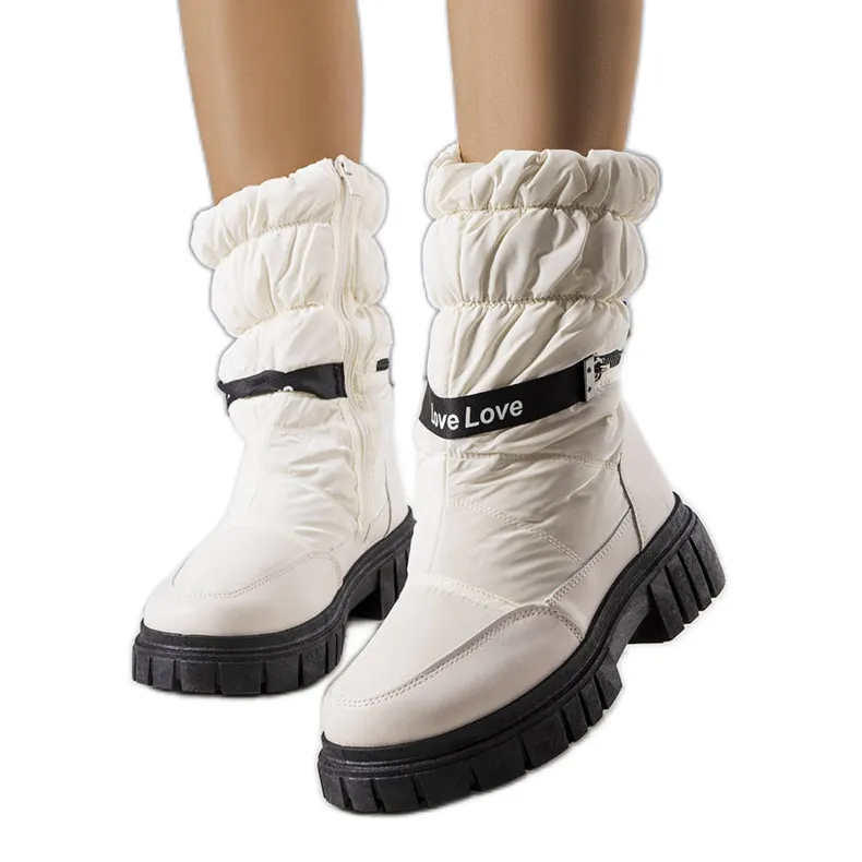 LoveXsnow white snow boots