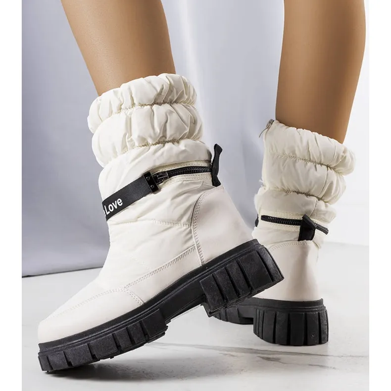 LoveXsnow white snow boots