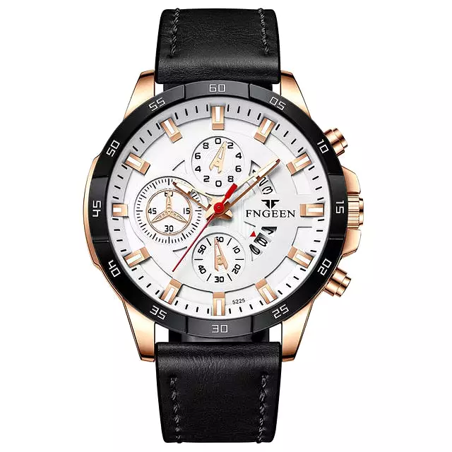 Luxury Chronograph Full Steel Waterproof Quartz Watch