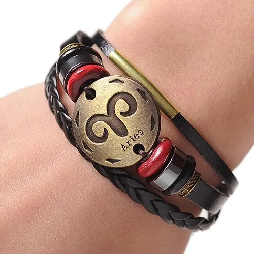 Men and Women’s Cuff Leather Bracelet Jewelry for Couples and Lovers