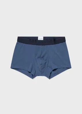 Men's Stretch Cotton Trunks in Atlantic Blue