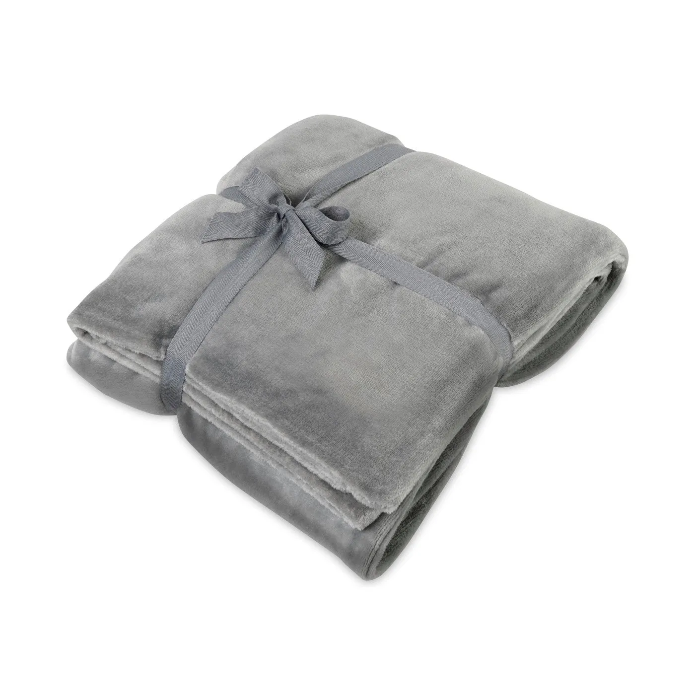 Mink Ever Soft Throw Custom Blankets, Circular Grey