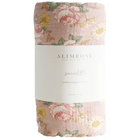 MW20EG - Muslin Swaddle English Garden