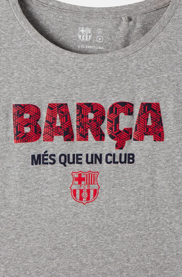 “Més que un club” shirt - Mottled grey