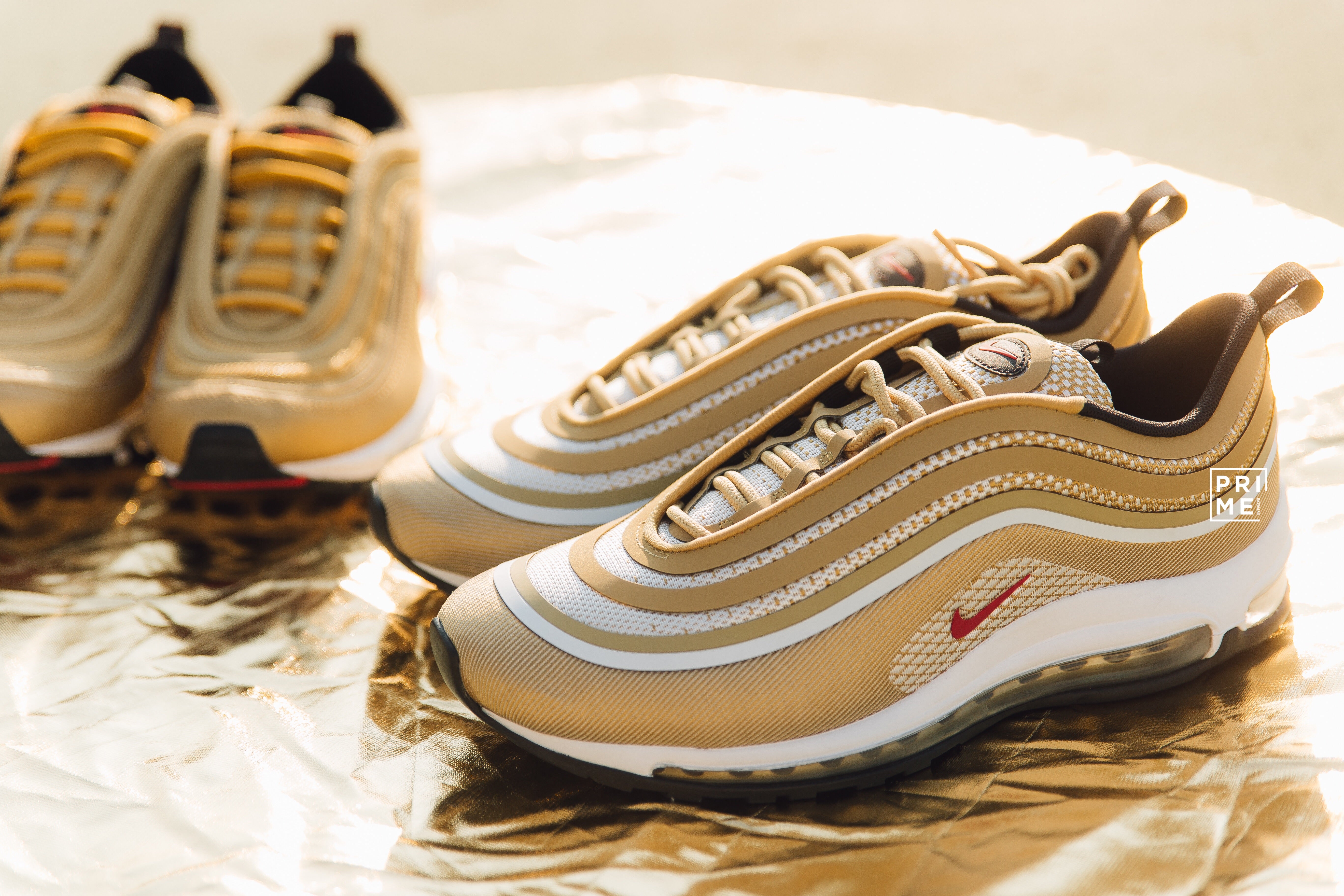 Nike Air MAX97 Ultra Metalic Gold(918356-700)