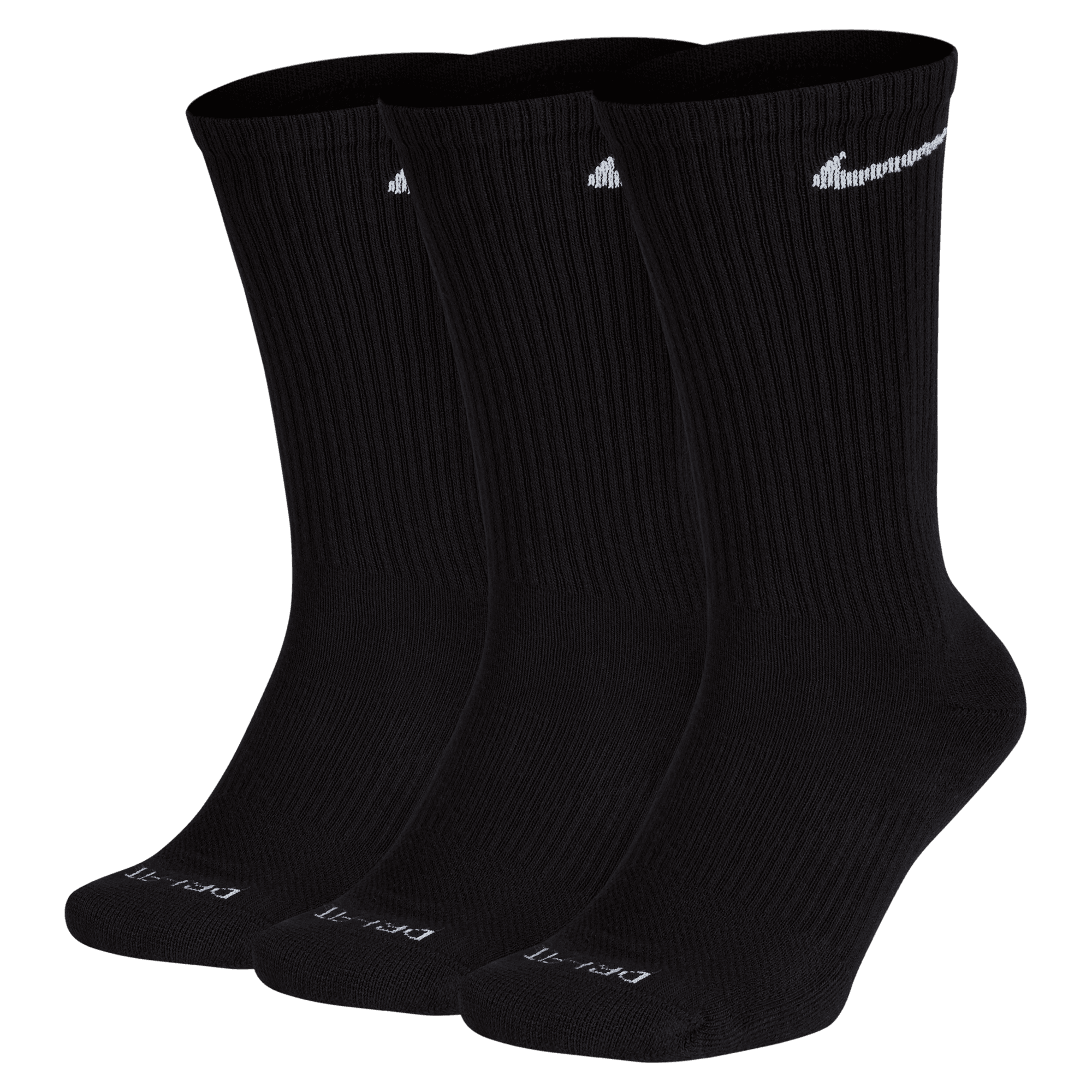 Nike Everyday Cush Crew Socks 3 Pack - Black/White