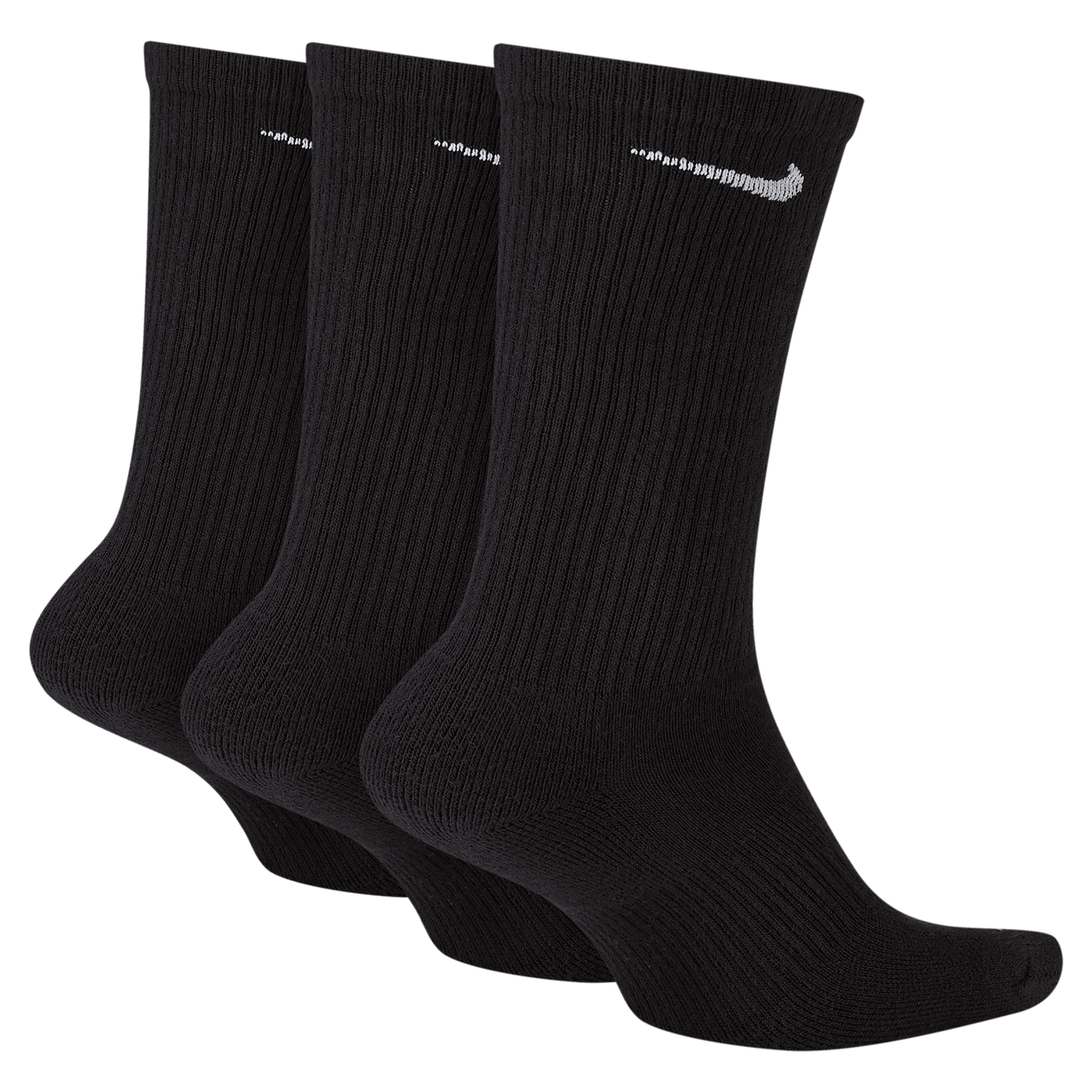 Nike Everyday Cush Crew Socks 3 Pack - Black/White