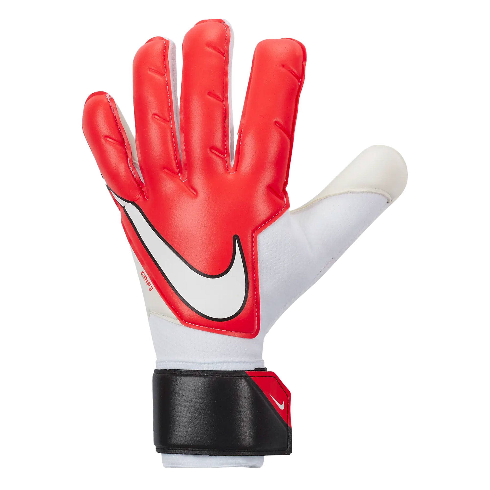 Nike Men's Grip 3 Goalkeeper Gloves White/Red