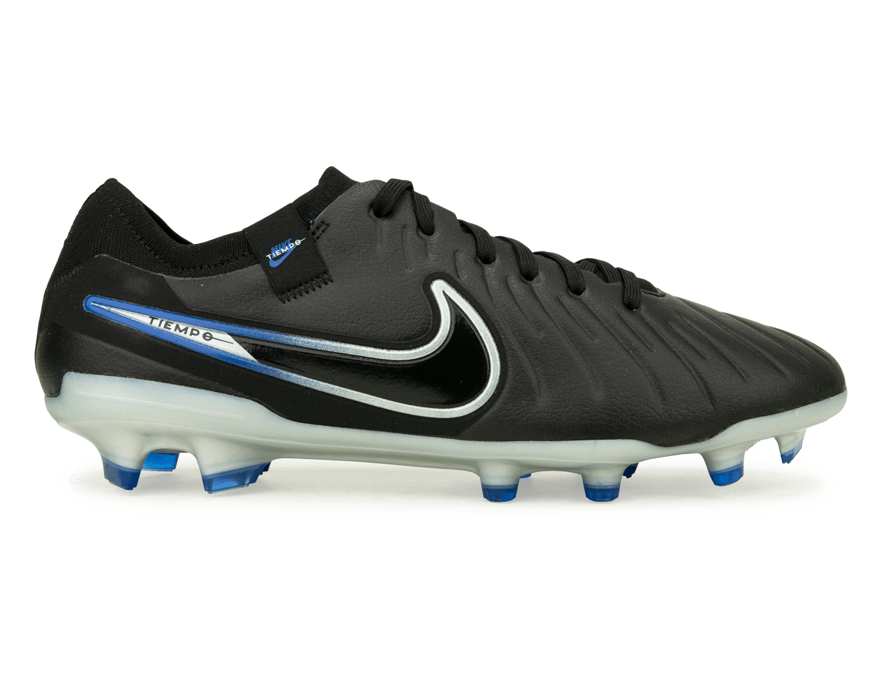 Nike Men's Tiempo Legend 10 Pro FG Black/Chrome/Royal