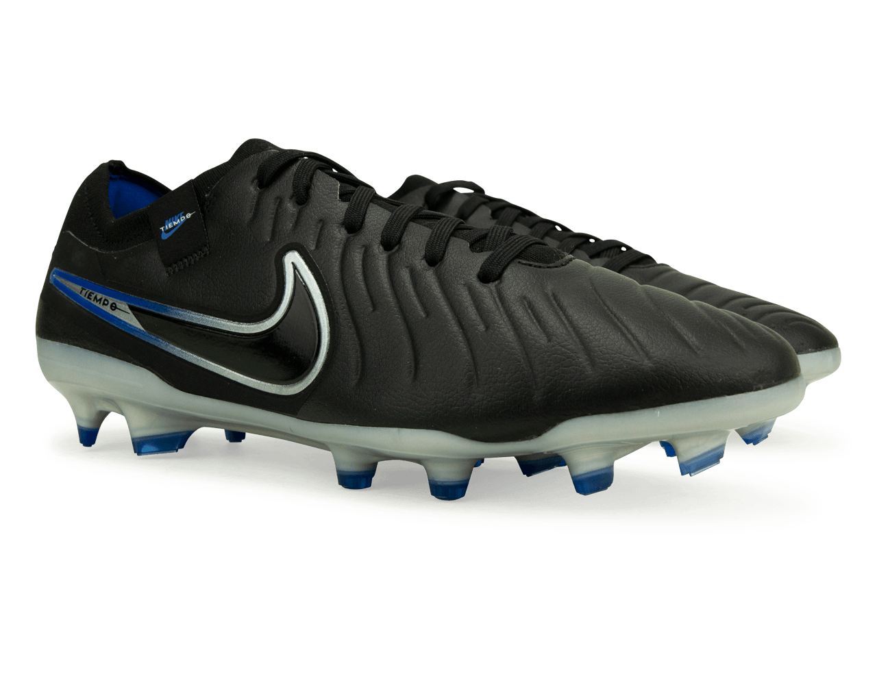 Nike Men's Tiempo Legend 10 Pro FG Black/Chrome/Royal