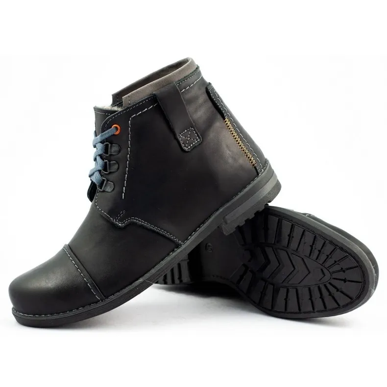 Olivier Men's winter boots snow boots 120 Black