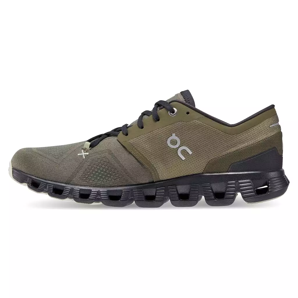 On Running Cloud X 3 (Mens) - Olive/Reseda