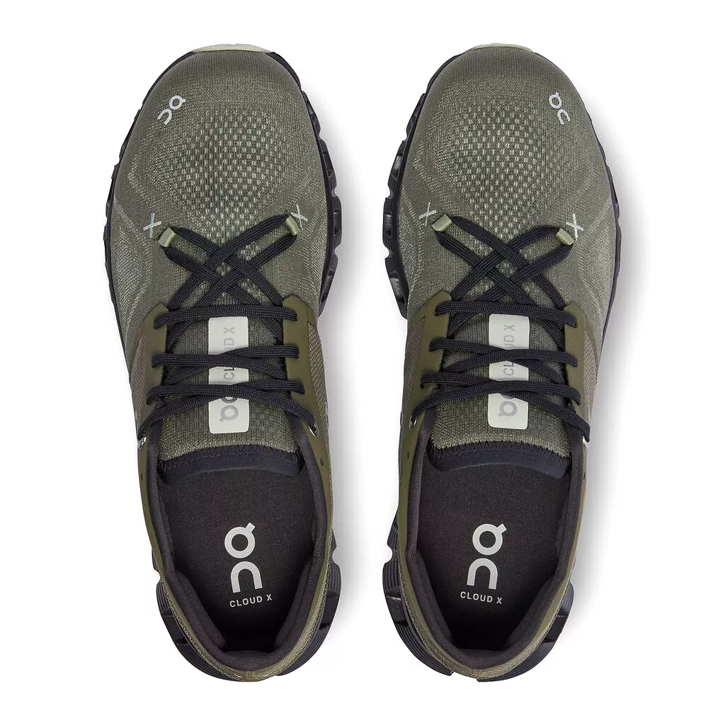 On Running Cloud X 3 (Mens) - Olive/Reseda