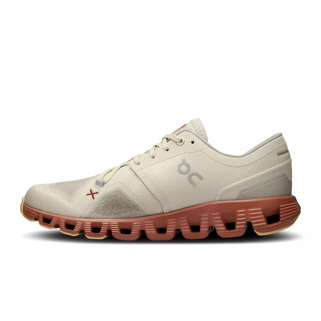 On Running Cloud X 3 (Womens) - Ice/Auburn