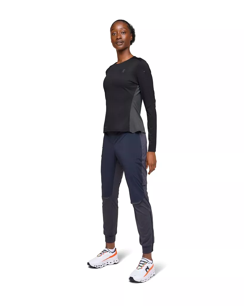 On Running Performance Long-T (Womens) - Black/Eclipse