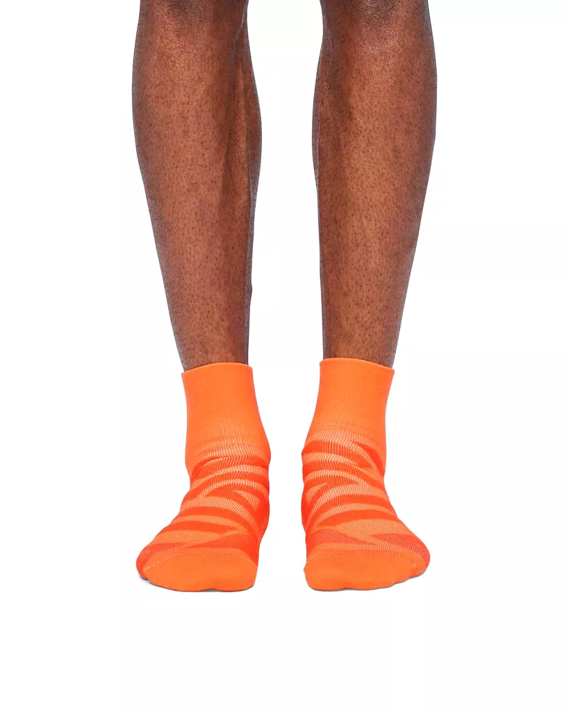 On Running Performance Mid Sock (Mens) - Flame/Spice