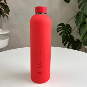 Porter Green Driss Water Bottle Double Wall Insulated Hot/Cold Stainless Steel 1L Sakai Red