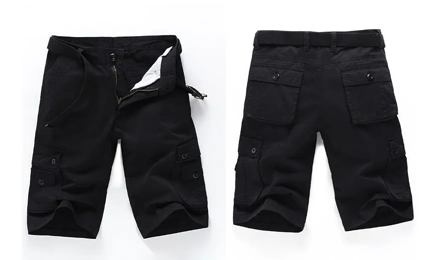 Summer Casual Style Knee Length Baggy Cargo Trousers for Men