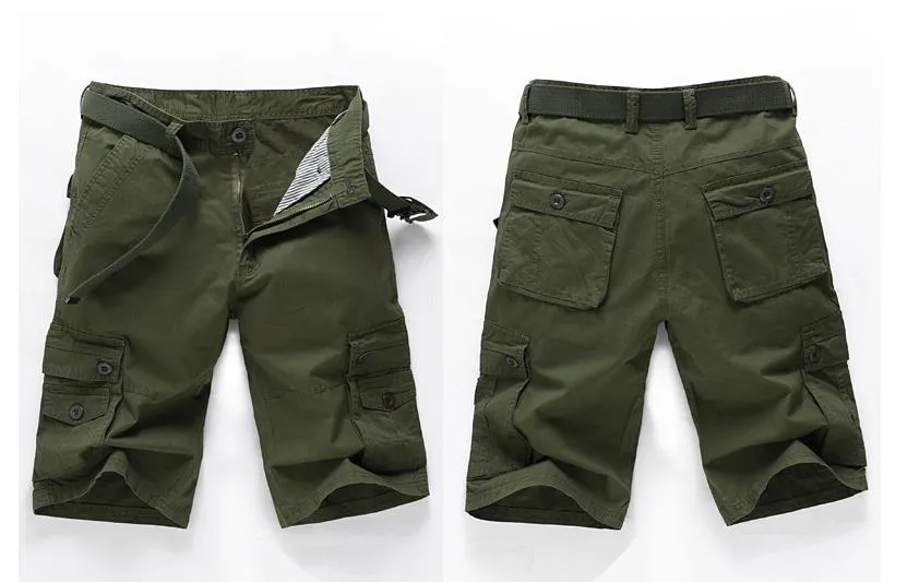 Summer Casual Style Knee Length Baggy Cargo Trousers for Men